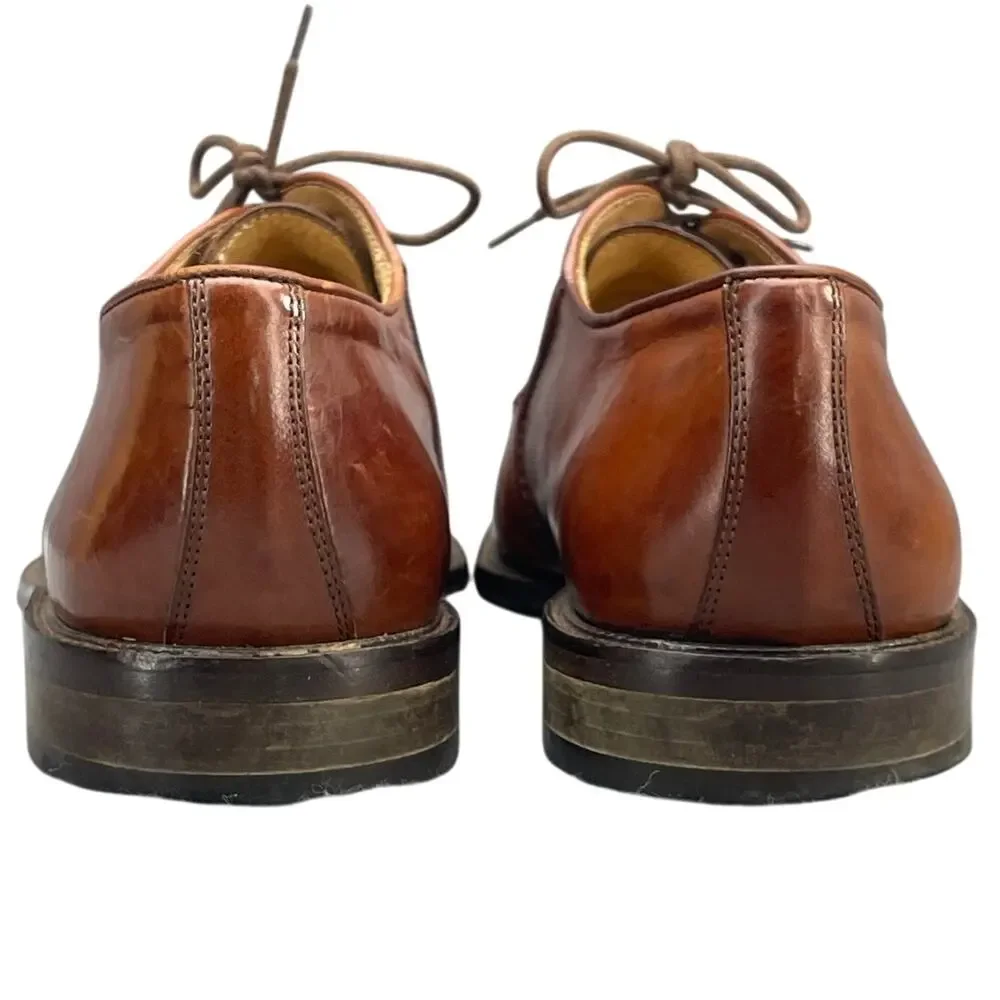 Vito Papolo Brown Leather Lace Up Dressy Oxford Men 9.5M